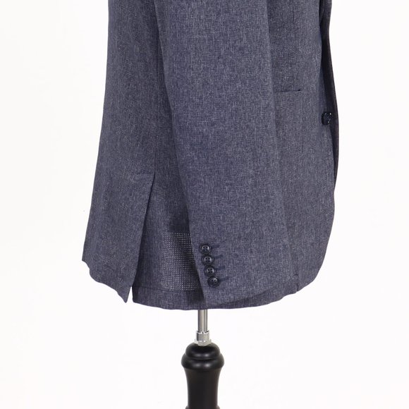 Stafford 42L Gray Solid 2-Button Sport Coat Blazer Jacket B303 - Picture 8 of 11